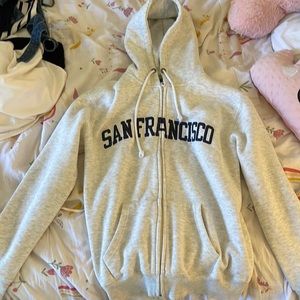 Oversize huddie, gray, size L